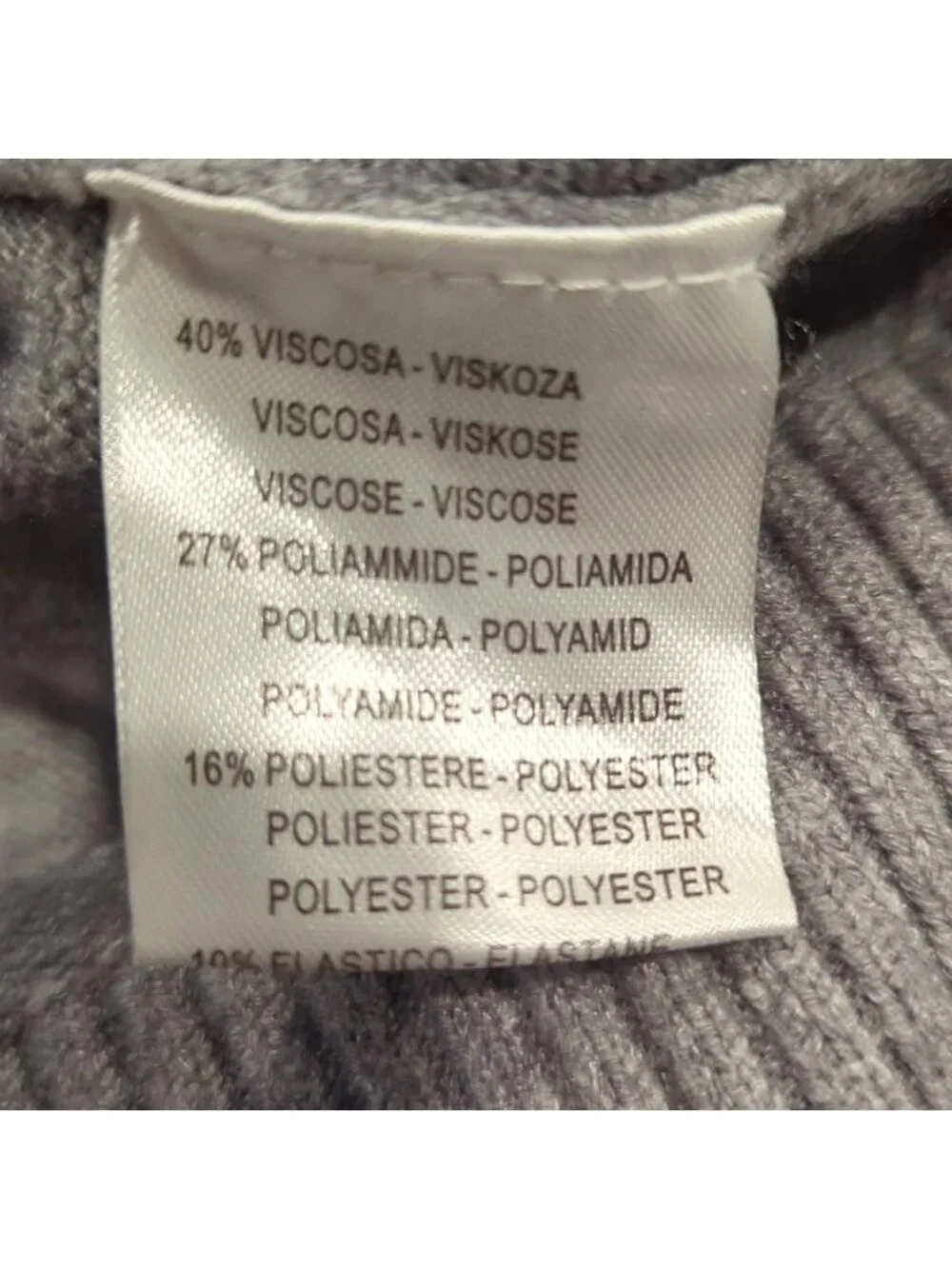 Vivian shyu grey knit turtleneck sweater